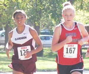 Competing at the District CC Meet held Monday Oct. 21st at Thompson Park in Amarillo is Abby Johnson. Abby placed 10th and is the only athlete advanced on to Regionals. Courtesy Photo / Alic Cobb