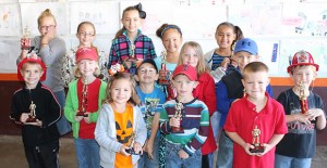 Several Clarendon students were recognized Saturday for their winning Fire Prevention posters that promoted safety in kitchens.  Enterprise Photo / Roger Estlack