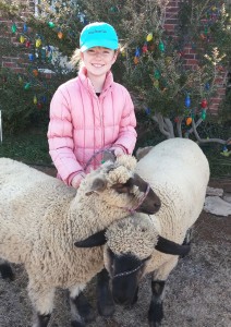 Donley County 4H member Malerie Simpson with her lamb project will be one of more than 60 local youth featured in this weekend’s annual junior livestock show. Courtesy Photo / Donley County Extension