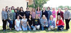 Clarendon College’s first class of students working on their Associate of Nursing Degree. CC Photo / Ashlee Estlack