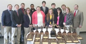 Clarendon College Meats Judging Team, winners at the Houston Livestock Show. CC Photo