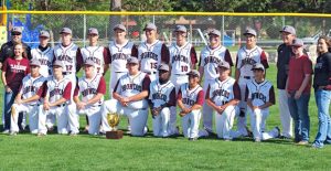 The Clarendon Broncos won the district baseball championship last week by defeating Wellington, 15-3, at home. They face Follett this Friday at home. See the story on page seven for more details. Enterprise Photo / Alice Cobb