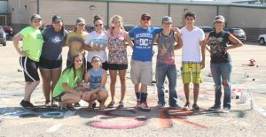 HHS Class of 2017 kicked off the school year with the annual Senior street painting.  Courtesy photo / HHS