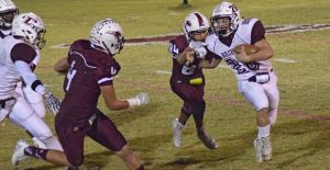 Clint Franks moves the ball down the field for the Broncos. The Broncos will take on the Cyclones Friday, October 28, at 7:00 p.m. in Memphis.  Courtesy Photo / Adelita Elam